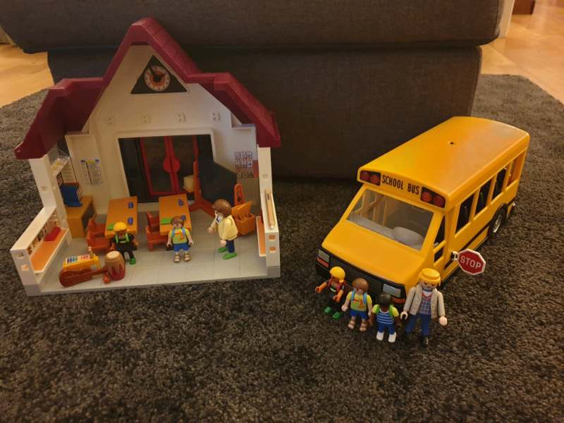 playmobil school bus argos